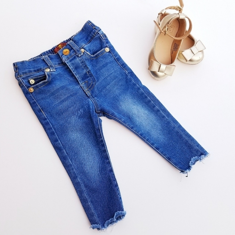 7 For All Mankind distressed denim jeans 12 months